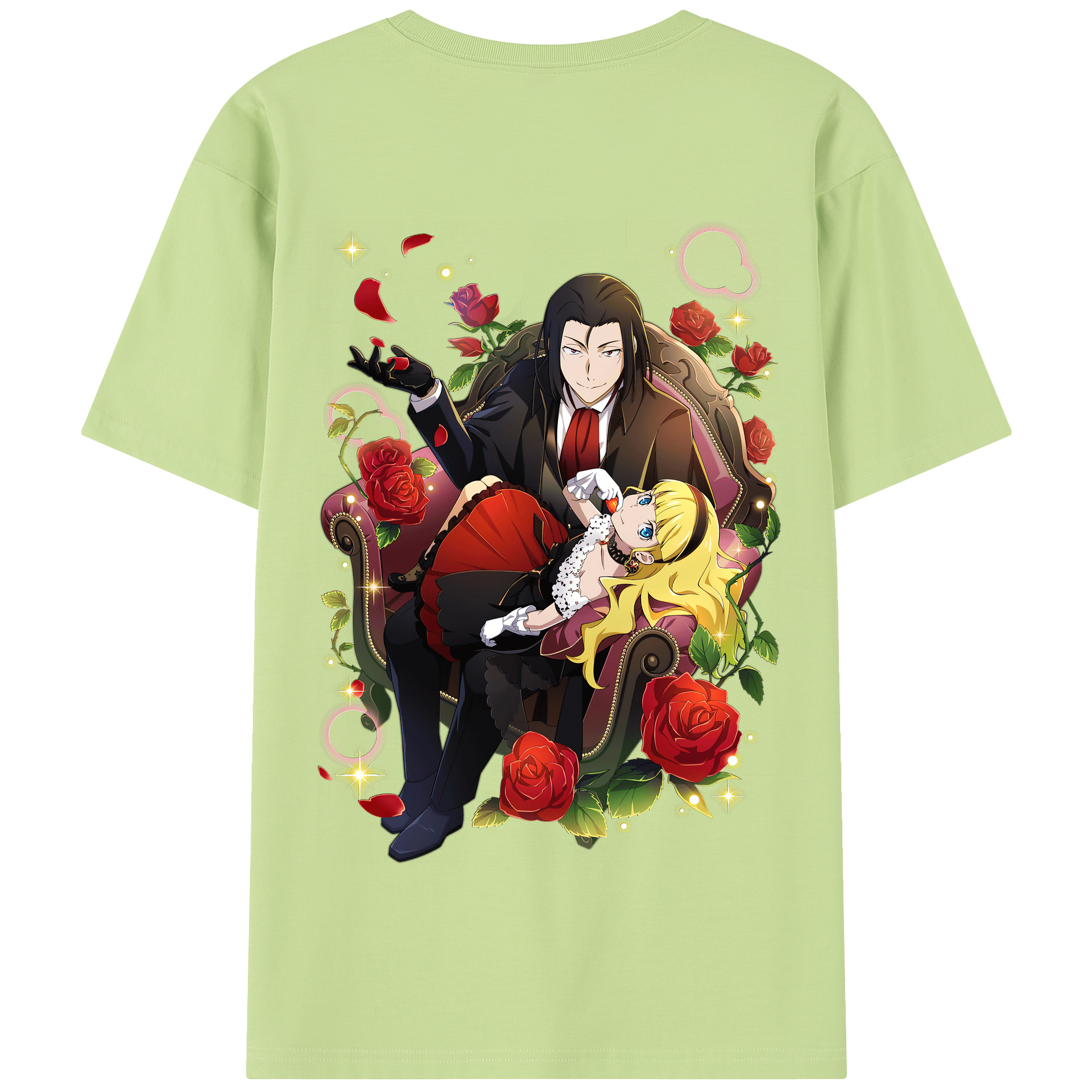 （画像用） 文豪ストレイドッグス Bungo Stray Dogs 綿100％半袖Tシャツ（背面プリント）